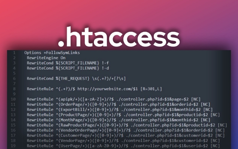 Kiểm tra lại tệp .htaccess